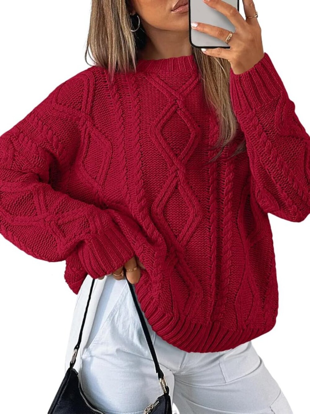 Trendy Women's Oversized Cable Knit Sweater - Cozy Fall Fashion 2026
